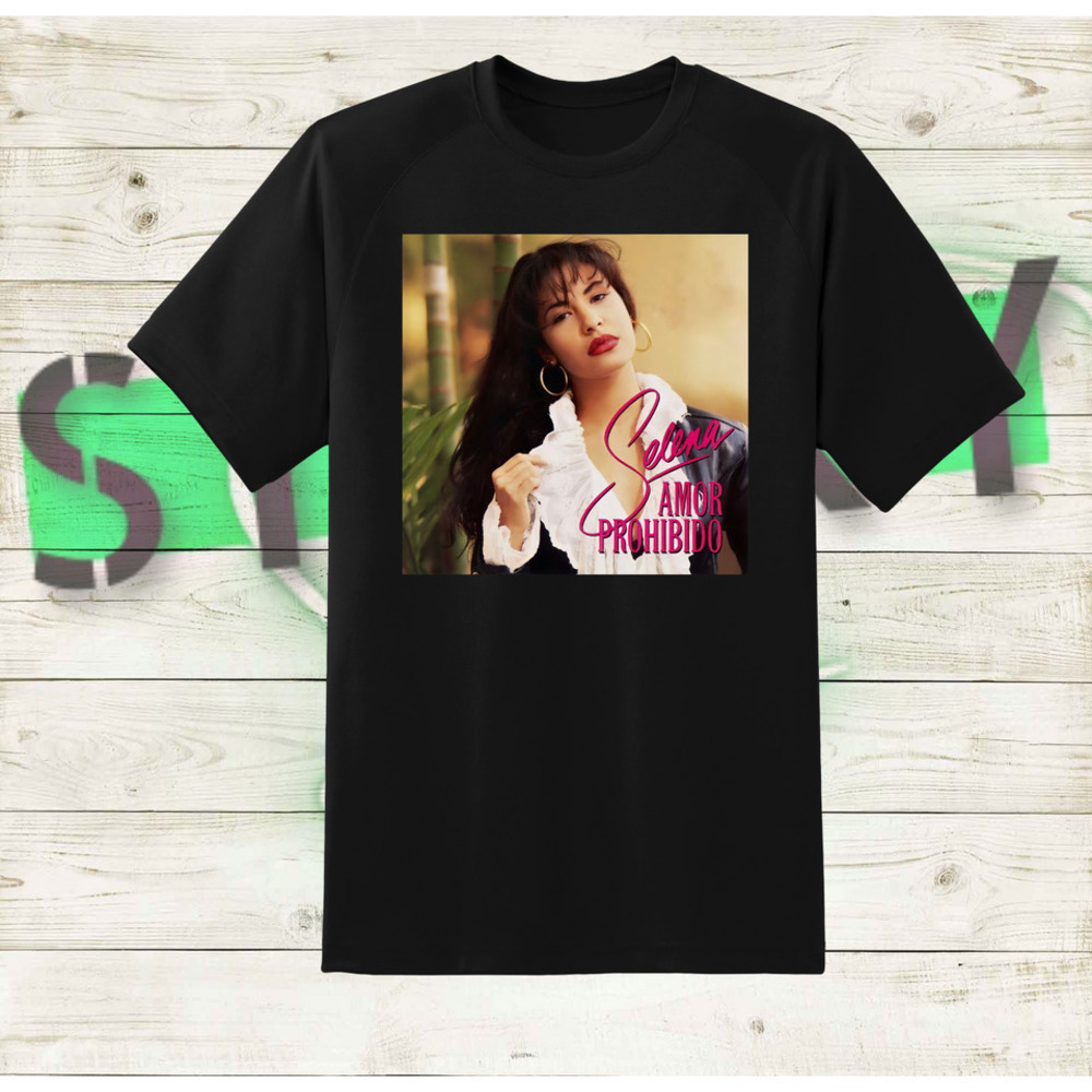Selena Amor Prohibido Adult Retro Music Fan Graphic Unisex T-Shirt